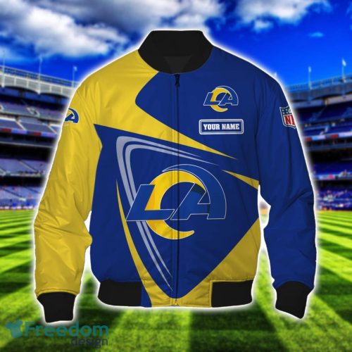 Los Angeles Rams Team 3D T-Shirt Sweatshirt Hoodie Bomber Custom Name Sport Gift For Men And Women Product Photo 4