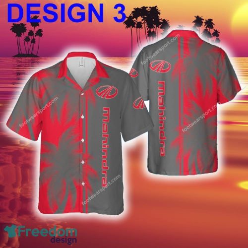 Mahindra Tractor Colorful New Hawaiian Shirt Coconut Tree Pattern Gift For Fans - Car Style 3 Mahindra Tractor Hawaiian Shirt Coconut Tree Pattern