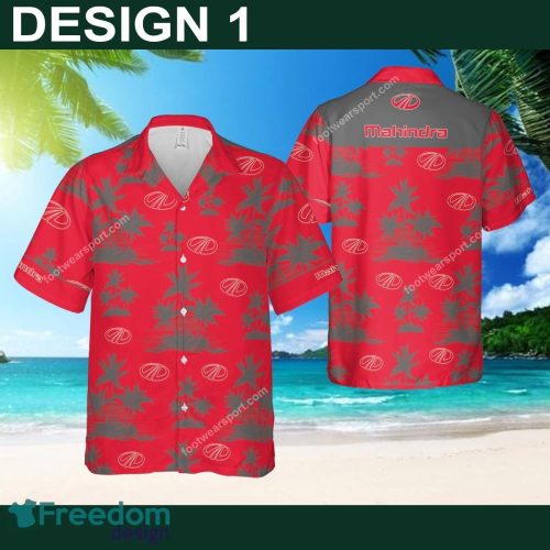 Mahindra Tractor Colorful New Hawaiian Shirt Coconut Tree Pattern Gift For Fans - Car Style 1 Mahindra Tractor Hawaiian Shirt Coconut Tree Pattern