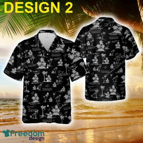 MAN Truck Collar 3D Hawaiian Shirt Coconut Tree Pattern Men And Women Gift - Car Style 2 MAN Truck Hawaiian Shirt Coconut Tree Pattern