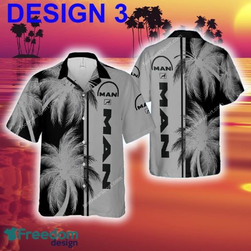 MAN Truck Collar 3D Hawaiian Shirt Coconut Tree Pattern Men And Women Gift - Car Style 3 MAN Truck Hawaiian Shirt Coconut Tree Pattern