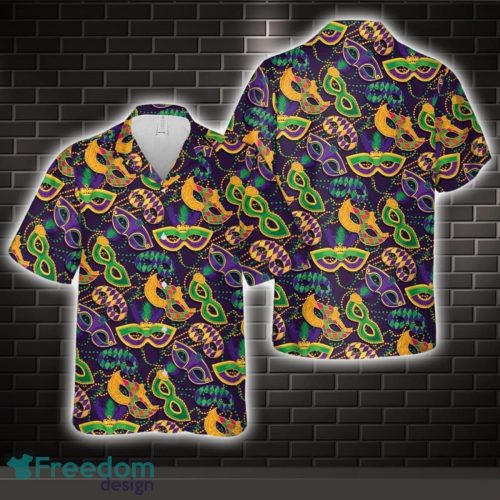 Mardi Gras Pattern Hawaiian Shirt Unisex For Men Women Product Photo 1