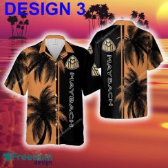 Maybach Racing Retro Logo 3D Hawaiian Shirt Coconut Tree Pattern For Summer - Car Style 3 Maybach Car Racing Hawaiian Shirt Coconut Tree Pattern