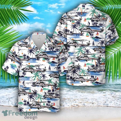 Mexican Air Force Eurocopter EC-225LP Super Puma Mk2+ Hawaiian Shirt 3D Printed Beach Lover Gift Product Photo 1