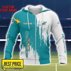 Miami Dolphins 3D All Printed T-Shirt Sweathirt Hoodie Bomber Jacket Personalized Name For Fans Product Photo 2