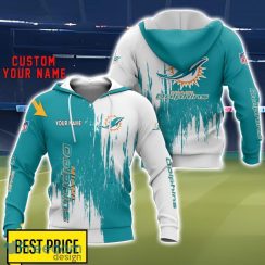 Miami Dolphins 3D All Printed T-Shirt Sweathirt Hoodie Bomber Jacket Personalized Name For Fans