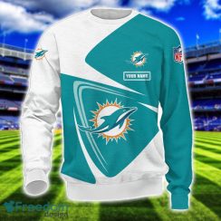 Miami Dolphins Team 3D T-Shirt Sweatshirt Hoodie Bomber Custom Name Sport Gift For Men And Women Product Photo 3