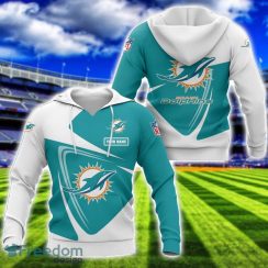 Miami Dolphins Team 3D T-Shirt Sweatshirt Hoodie Bomber Custom Name Sport Gift For Men And Women