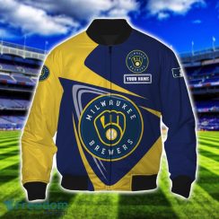 Milwaukee Brewers Team 3D T-Shirt Sweatshirt Hoodie Bomber Custom Name Sport Gift For Men And Women Product Photo 4