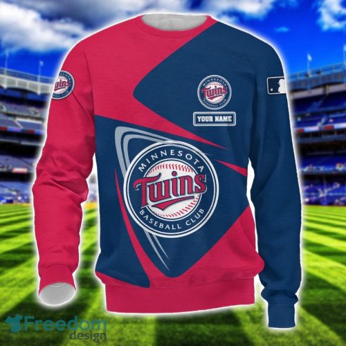 Minnesota Twins Team 3D T-Shirt Sweatshirt Hoodie Bomber Custom Name Sport Gift For Men And Women Product Photo 3