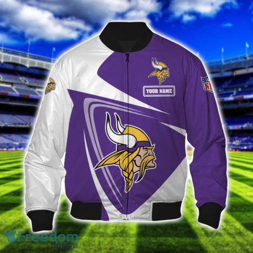 Minnesota Vikings Team 3D T-Shirt Sweatshirt Hoodie Bomber Custom Name Sport Gift For Men And Women Product Photo 4