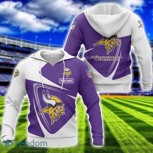 Minnesota Vikings Team 3D T-Shirt Sweatshirt Hoodie Bomber Custom Name Sport Gift For Men And Women Product Photo 1