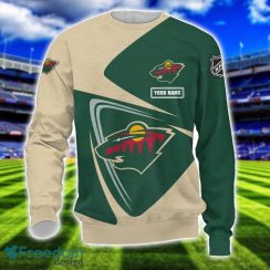 Minnesota Wild Team 3D T-Shirt Sweatshirt Hoodie Bomber Custom Name Sport Gift For Men And Women Product Photo 3