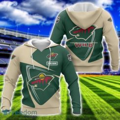 Minnesota Wild Team 3D T-Shirt Sweatshirt Hoodie Bomber Custom Name Sport Gift For Men And Women