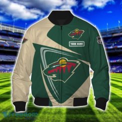 Minnesota Wild Team 3D T-Shirt Sweatshirt Hoodie Bomber Custom Name Sport Gift For Men And Women Product Photo 4