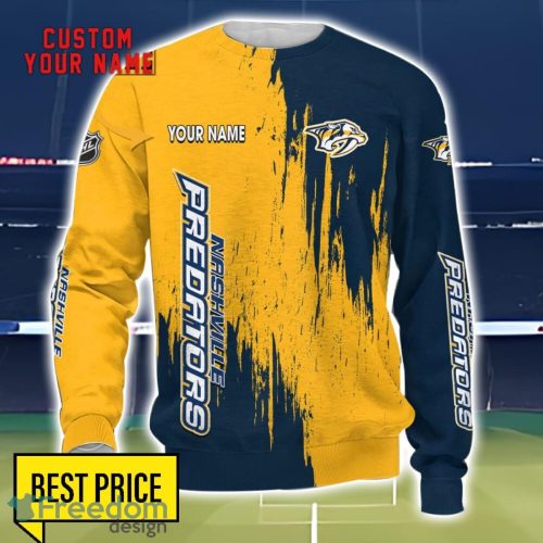 Nashville Predators 3D All Printed T-Shirt Sweathirt Hoodie Bomber Jacket Personalized Name For Fans Product Photo 3