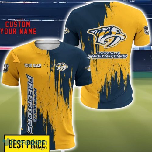 Nashville Predators 3D All Printed T-Shirt Sweathirt Hoodie Bomber Jacket Personalized Name For Fans Product Photo 5