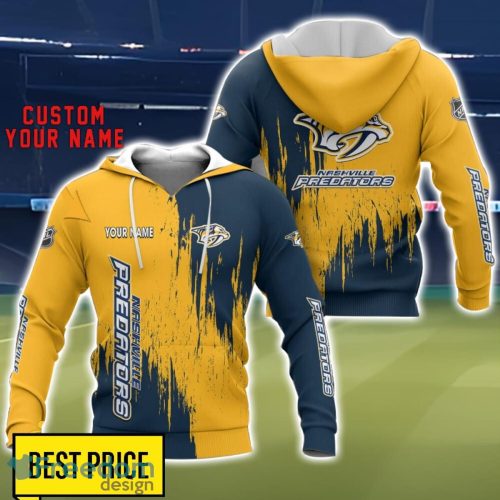 Nashville Predators 3D All Printed T-Shirt Sweathirt Hoodie Bomber Jacket Personalized Name For Fans Product Photo 1