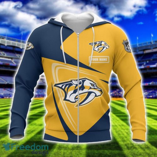 Nashville Predators Team 3D T-Shirt Sweatshirt Hoodie Bomber Custom Name Sport Gift For Men And Women Product Photo 2