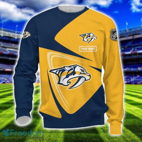 Nashville Predators Team 3D T-Shirt Sweatshirt Hoodie Bomber Custom Name Sport Gift For Men And Women Product Photo 3