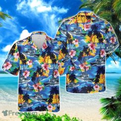 Navy USS Barry (DDG-52) Hawaiian Shirt US Navy Aloha Shirt