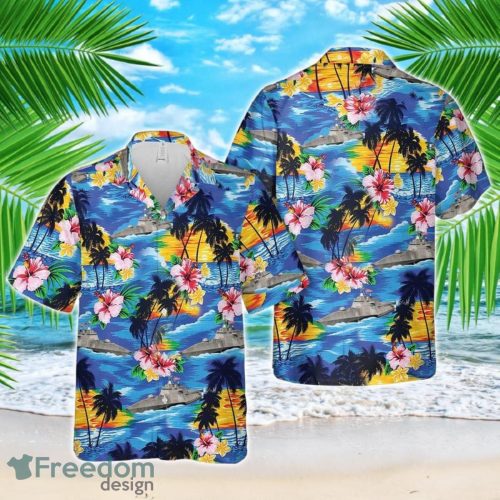 Navy USS Independence (LCS-2) Hawaiian Shirt US Navy Aloha Shirt Product Photo 1