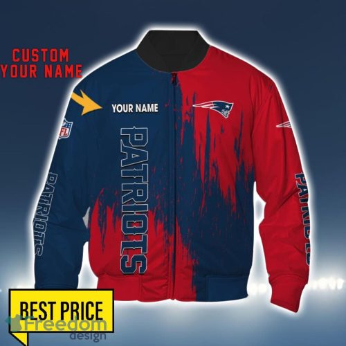 New England Patriots 3D All Printed T-Shirt Sweathirt Hoodie Bomber Jacket Personalized Name For Fans Product Photo 4