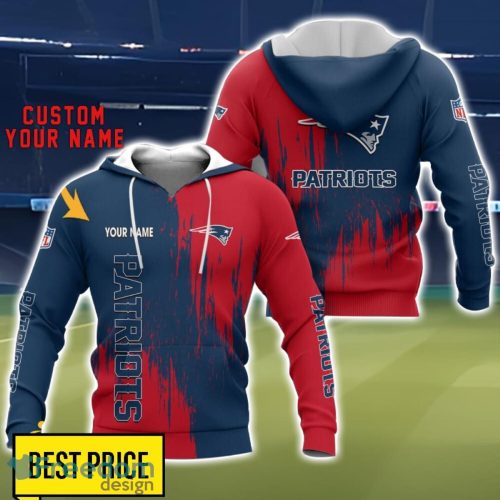 New England Patriots 3D All Printed T-Shirt Sweathirt Hoodie Bomber Jacket Personalized Name For Fans Product Photo 1