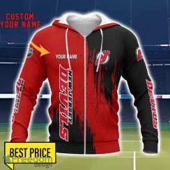 New Jersey Devils 3D All Printed T-Shirt Sweathirt Hoodie Bomber Jacket Personalized Name For Fans Product Photo 2