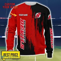 New Jersey Devils 3D All Printed T-Shirt Sweathirt Hoodie Bomber Jacket Personalized Name For Fans Product Photo 3