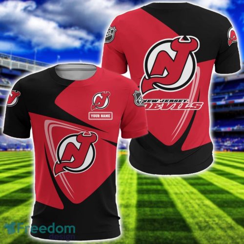 New Jersey Devils Team 3D T-Shirt Sweatshirt Hoodie Bomber Custom Name Sport Gift For Men And Women Product Photo 5