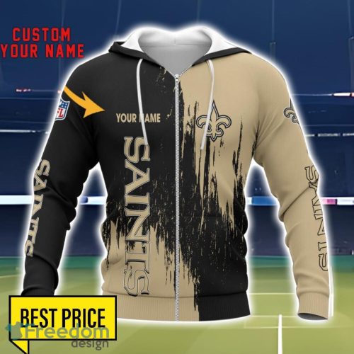 New Orleans Saints 3D All Printed T-Shirt Sweathirt Hoodie Bomber Jacket Personalized Name For Fans Product Photo 2