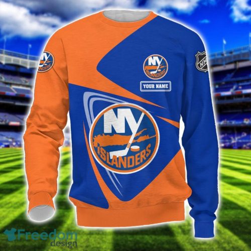 New York Islanders Team 3D T-Shirt Sweatshirt Hoodie Bomber Custom Name Sport Gift For Men And Women Product Photo 3