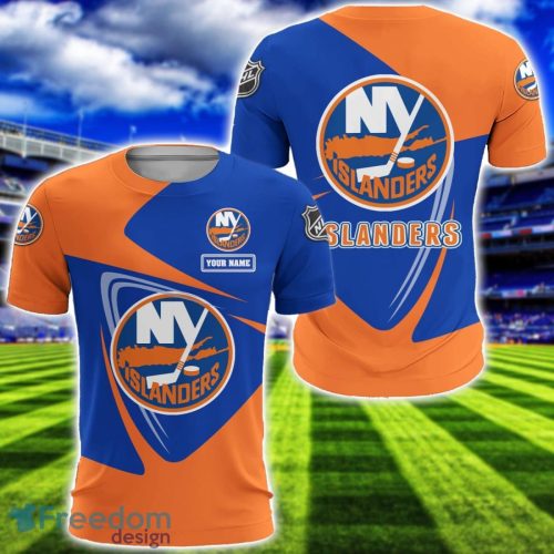 New York Islanders Team 3D T-Shirt Sweatshirt Hoodie Bomber Custom Name Sport Gift For Men And Women Product Photo 5