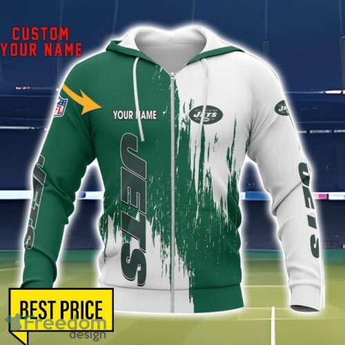 New York Jets 3D All Printed T-Shirt Sweathirt Hoodie Bomber Jacket Personalized Name For Fans Product Photo 2