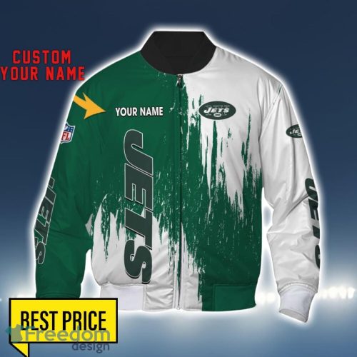 New York Jets 3D All Printed T-Shirt Sweathirt Hoodie Bomber Jacket Personalized Name For Fans Product Photo 4