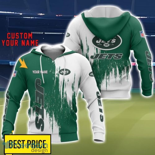 New York Jets 3D All Printed T-Shirt Sweathirt Hoodie Bomber Jacket Personalized Name For Fans Product Photo 1