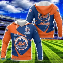 New York Mets Team 3D T-Shirt Sweatshirt Hoodie Bomber Custom Name Sport Gift For Men And Women