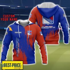 New York Rangers 3D All Printed T-Shirt Sweathirt Hoodie Bomber Jacket Personalized Name For Fans