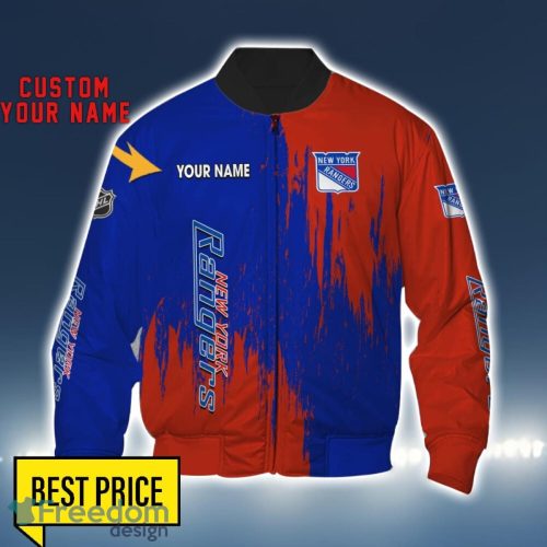 New York Rangers 3D All Printed T-Shirt Sweathirt Hoodie Bomber Jacket Personalized Name For Fans Product Photo 4