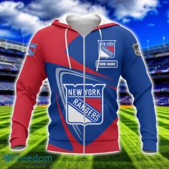 New York Rangers Team 3D T-Shirt Sweatshirt Hoodie Bomber Custom Name Sport Gift For Men And Women Product Photo 2