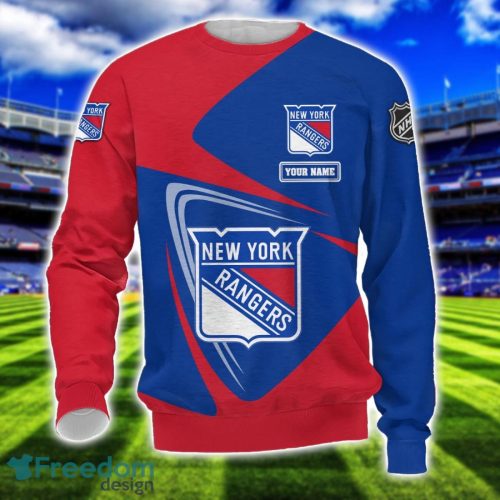 New York Rangers Team 3D T-Shirt Sweatshirt Hoodie Bomber Custom Name Sport Gift For Men And Women Product Photo 3