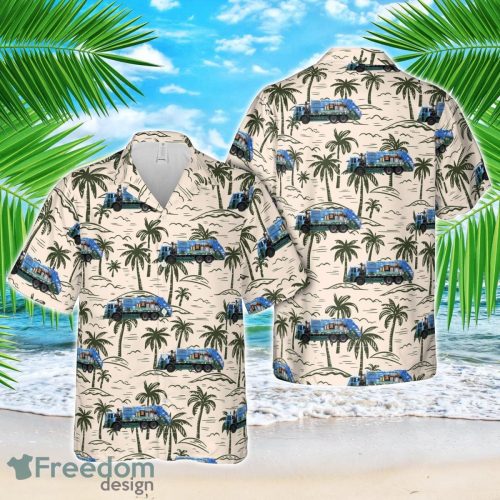 NYC Department of Sanitation “Trucks of Art” Hawaiian Shirt Summer Beach Shirt Product Photo 1