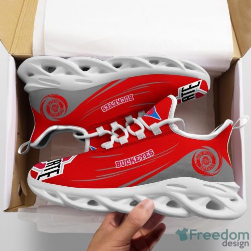 Ohio State Buckeyes Max Soul Shoes NCAA Men And Women Running Sneakers Product Photo 1