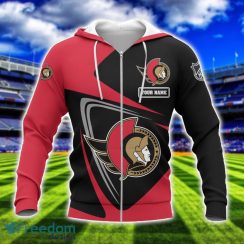 Ottawa Senators Team 3D T-Shirt Sweatshirt Hoodie Bomber Custom Name Sport Gift For Men And Women Product Photo 2