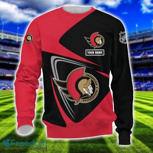 Ottawa Senators Team 3D T-Shirt Sweatshirt Hoodie Bomber Custom Name Sport Gift For Men And Women Product Photo 3