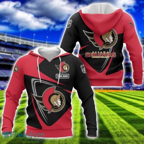 Ottawa Senators Team 3D T-Shirt Sweatshirt Hoodie Bomber Custom Name Sport Gift For Men And Women Product Photo 1