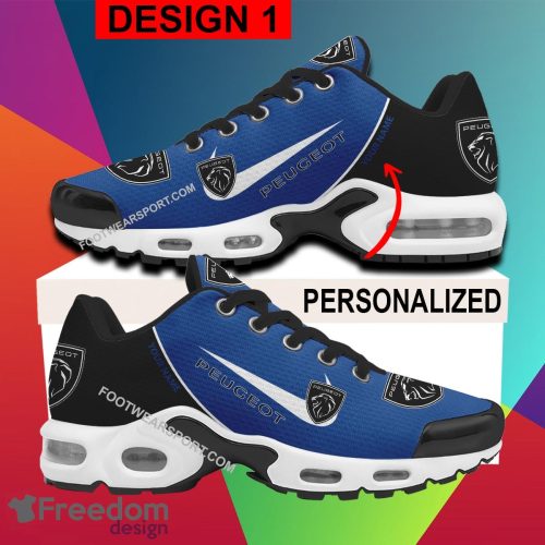 Peugeot Car Racing Air Cushion Sport Sneaker New Design Personalized Gift TN Shoes Fans - Style 1 Peugeot Car Racing Air Cushion Sport Shoes Personalized