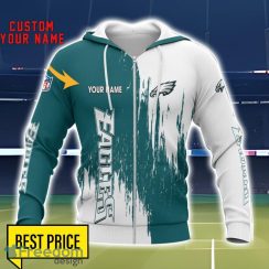 Philadelphia Eagles 3D All Printed T-Shirt Sweathirt Hoodie Bomber Jacket Personalized Name For Fans Product Photo 2