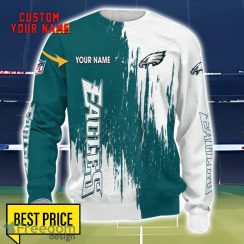 Philadelphia Eagles 3D All Printed T-Shirt Sweathirt Hoodie Bomber Jacket Personalized Name For Fans Product Photo 3